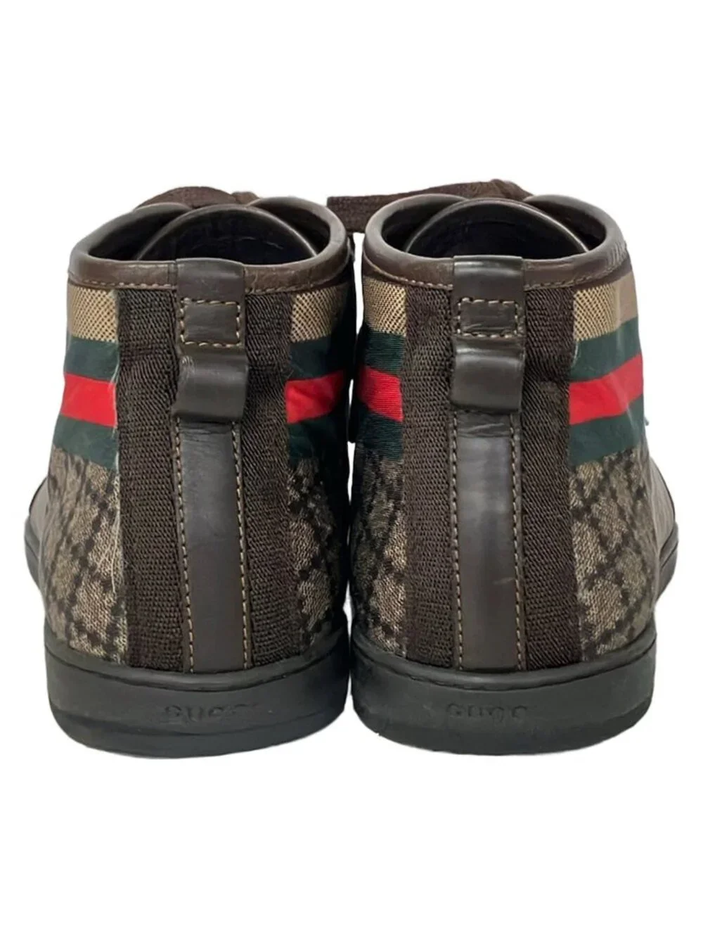 Gucci Sneakers 7 Beige Dark Brown Multi Leather